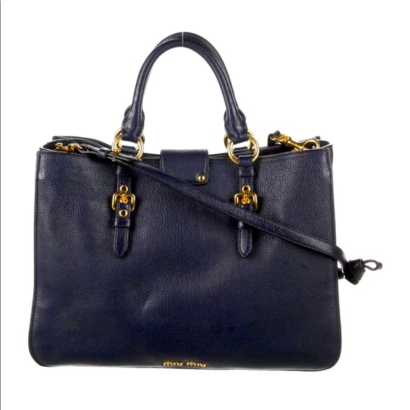 Miu Miu large madras tote bag - Picture 4 of 4